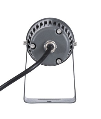 GLOBOSTAR® SPOTFENIA 90134 Αρχιτεκτονικό Σποτ Φωτισμου LED 10W 1150lm 5° DC 24V Αδιάβροχο IP65 Φυσικό Λευκό 4500K Dimmable  - Bridgelux COB Chip - Γκρι Ανθρακί - Μ7 x Π7 x Υ12cm - 3 Χρόνια Εγγύηση